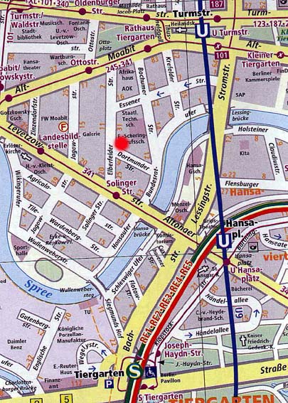 Finden Sie zum roten Punkt